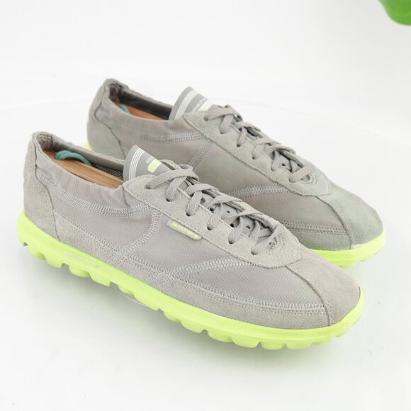 Skechers Womens Go Walk Running Shoe Size 6  Gray Neon Yellow Sneaker Trainers - Picture 12 of 12